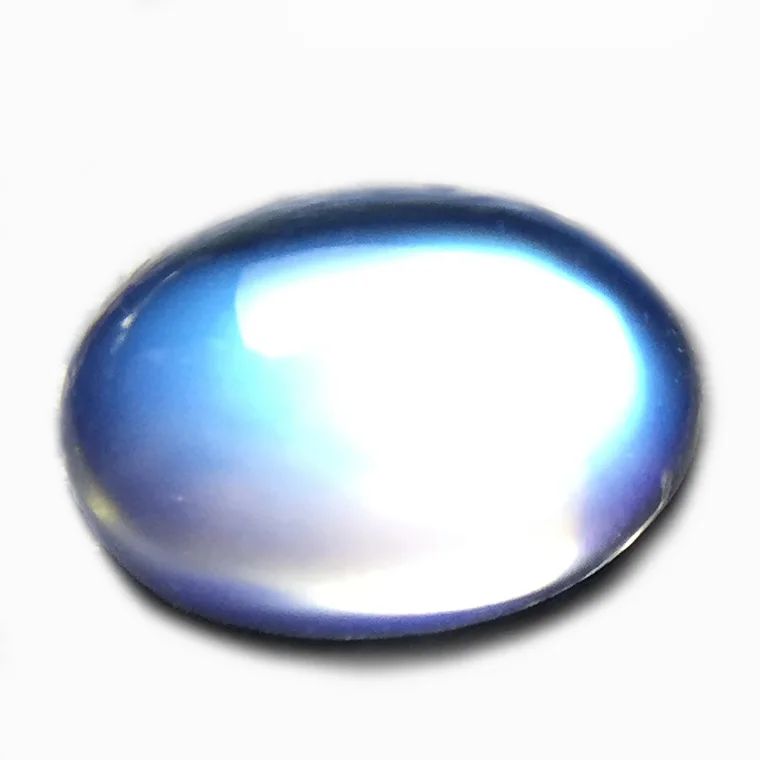 Natural Moonstone Ring Face 4*6mm5*7mm Moonstone Bare Stone Oval Colored Sapphire Blue Moonstone Custom