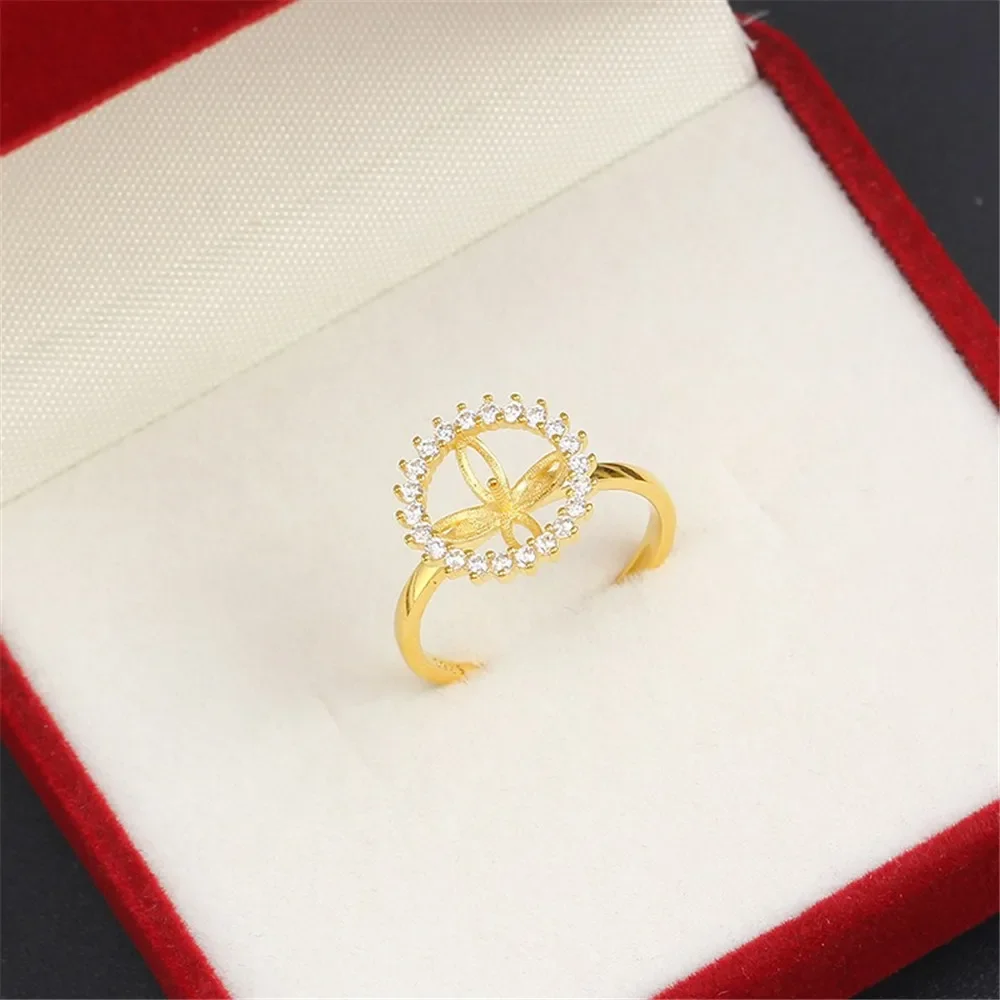 Solid S925 Sterling Silver Pearl Ring Settings Findings & Accessories  for Jewelry Making Bulk Wholesale Craft Supplies No Pearl