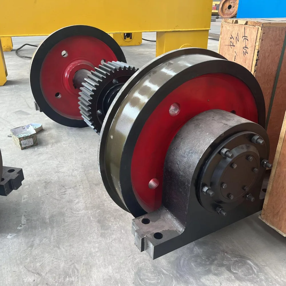 Crane Wheel Set with Housing and Bearings for Easy Installation