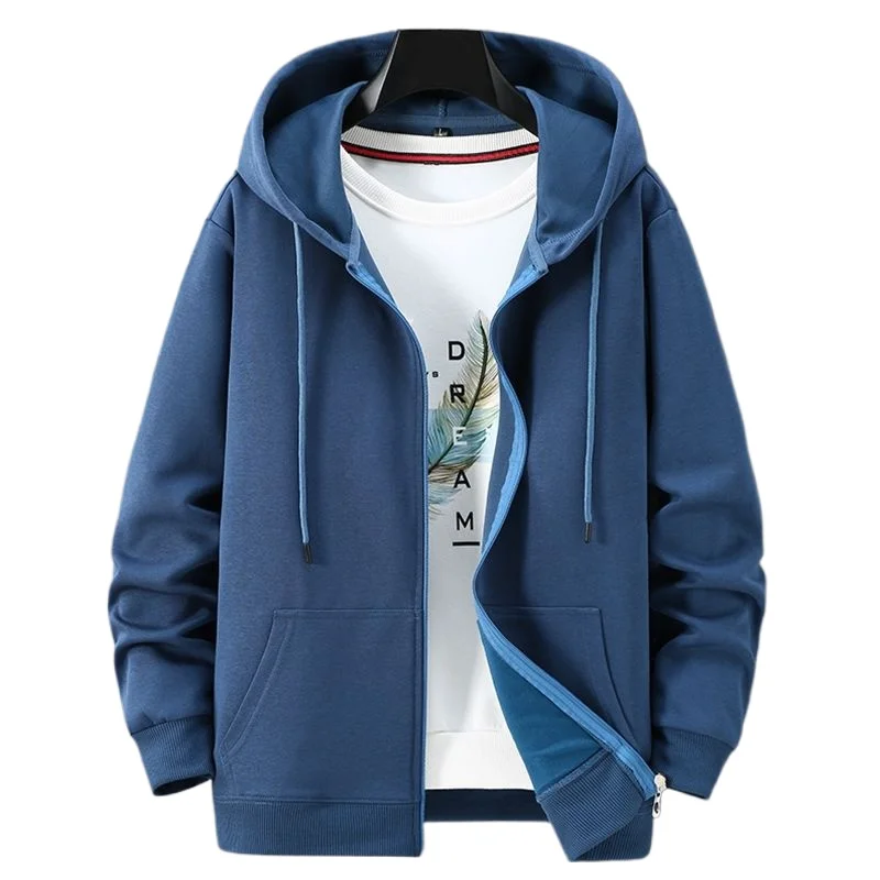 Spring Summer Y2k Clothes Thin Woman Men Sweatshirt 95% Cotton Hooded Zipper Cardigan Loose Casual Jacket Coat Good Quality