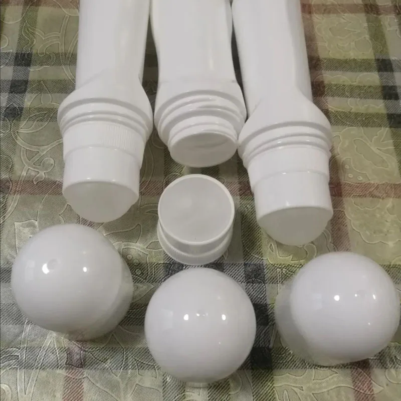 5 Pcs Plastic Roll-On Bottles 50ML Empty Refillable Rollerball Bottle for DIY Deodorant Glue Essential Oils Perfume Cosmetics