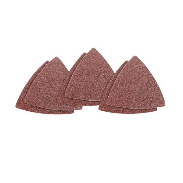 60Pcs Triangular Hook And Loop Triangle-Sandpaper, Fit 3-1/8 Inch Oscillating Multi Tool Sanding Pad, Assorted 40 60 80 100 120