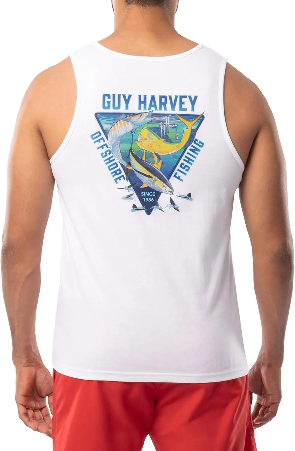 

3D Print Fish Graphic Fashion Men's Casual Tank Tops Summer Outdoor Fishing Sleeveless Vest Loose Crew Neck Pullover Man Clothes