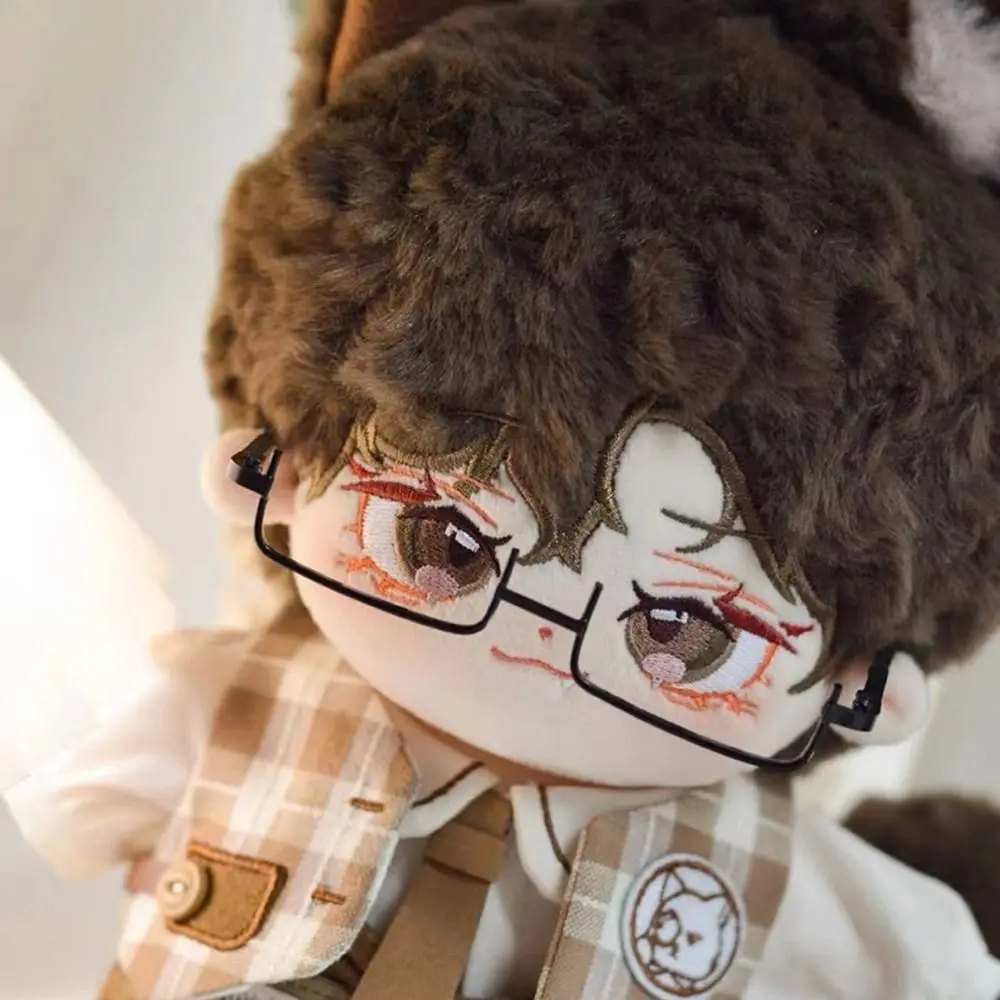 Half-frame Doll Glasses Creative Lensless Metal Plush Doll Eyeglasses Doll Accessories Fashion Glasses for 20cm Dolls