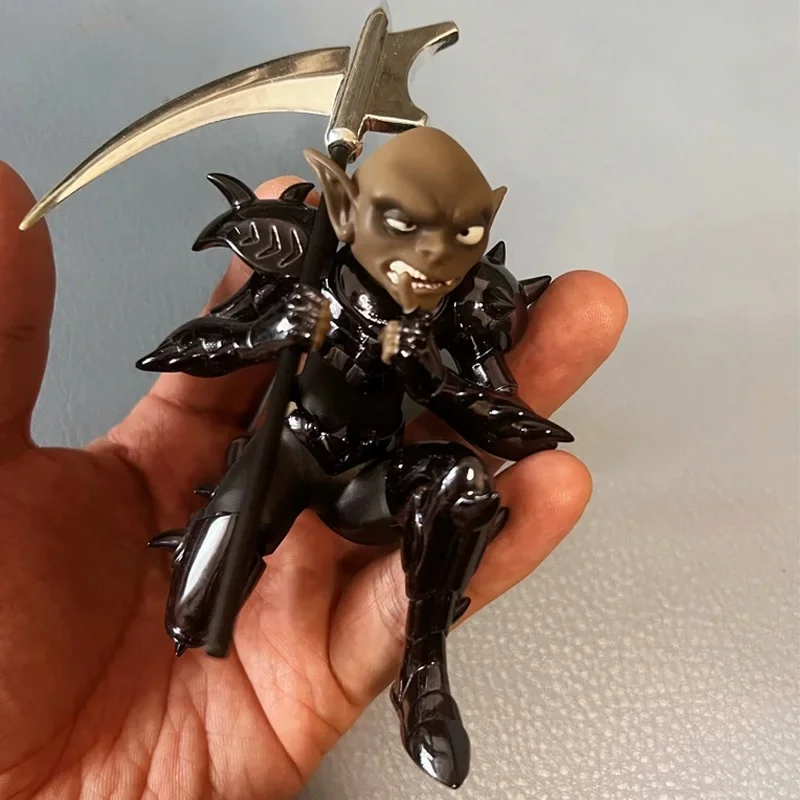 Figura de Resina GK de Saint Seiya Myth Cloth EX, Esqueleto Marchino/Malkin, Espectros del Ejército de Hades, Caballeros del Zodíaco del Mundo Subterráneo con Capa Oscura