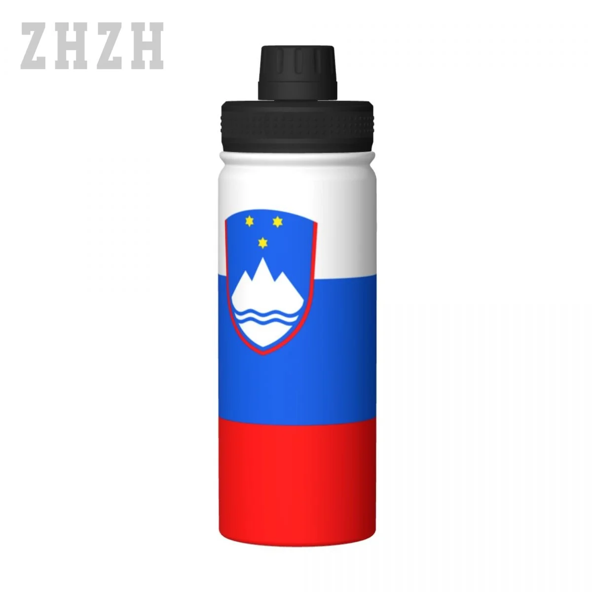 Unisex Sports Water Thermos Bottle Slovenia Flag Slovenian 304 Stainless Steel Double-layer Insulation Cold And Hot Travel