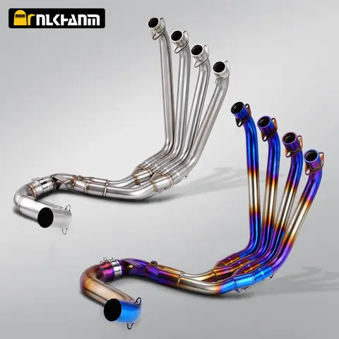 오토바이 배기 시스템 프론트 링크 파이프 슬립 온 머플러, 혼다 CB650F CB650R CBR650 CBR650F 2014 – 2021 용, 51mm 오토바이 배기 시스템 프론트 링크 파이프 슬립 온 머플러, 혼다 CB650F CB650R CBR650 CBR650F 2014 – 2021 용, 51mm