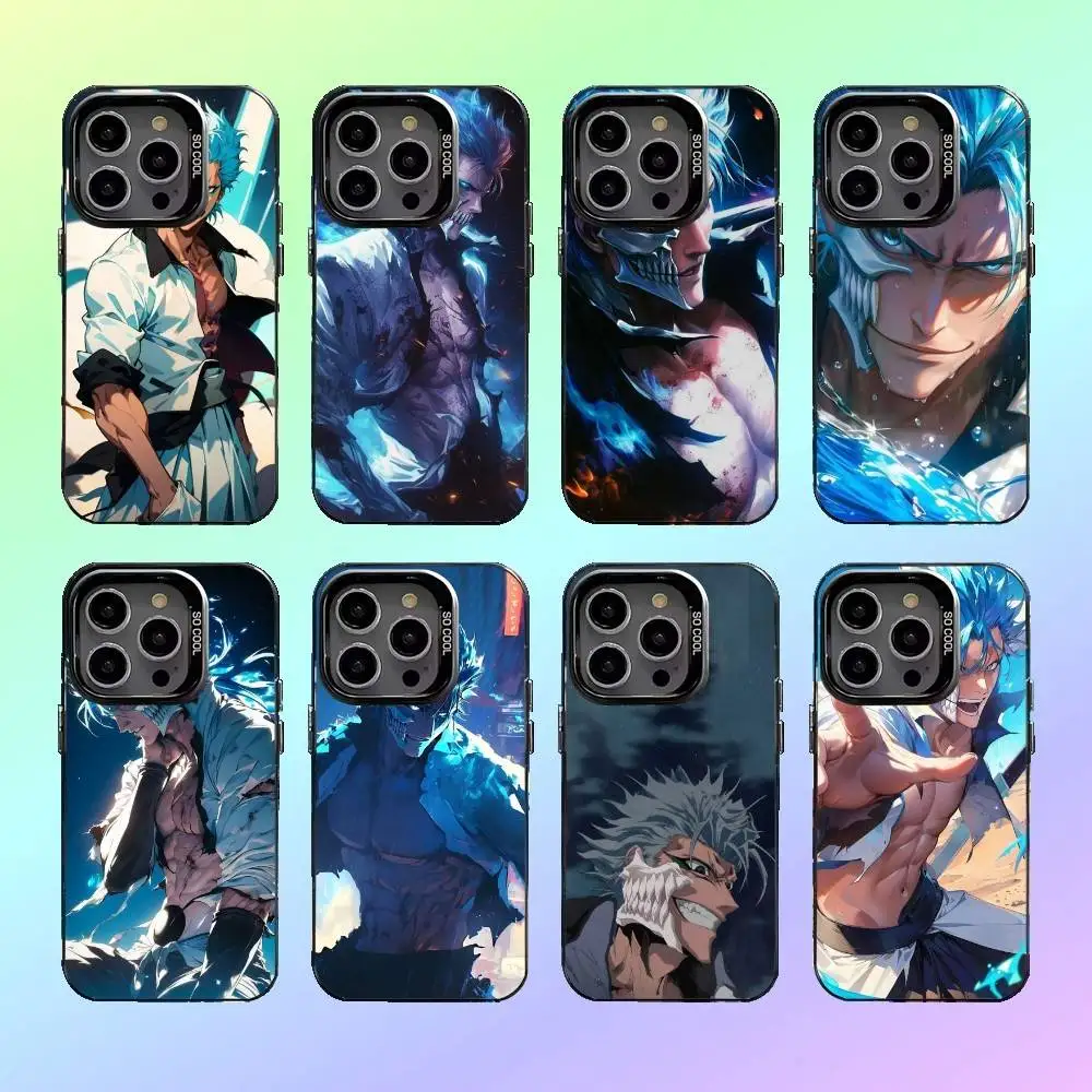 

B-Bleachs Grimmjow Jaegerjaques Phone Case For iPhone17,16,15,14,13,12,11 Plus,Pro Max Black Candy Matte Shockproof Cover