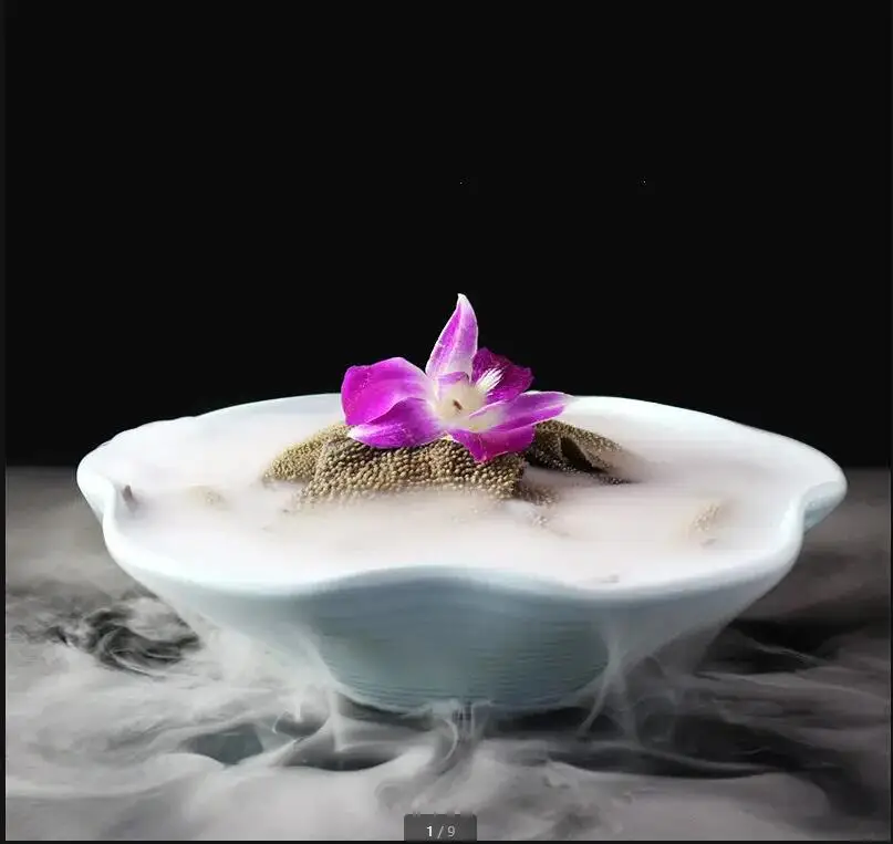 

Меламиновая тарелка для сухого льда, пластиковая тарелка для десерта, торта, ресторана, основная тарелка, китайская горячая кастрюля, боковая бытовая кухонная посуда