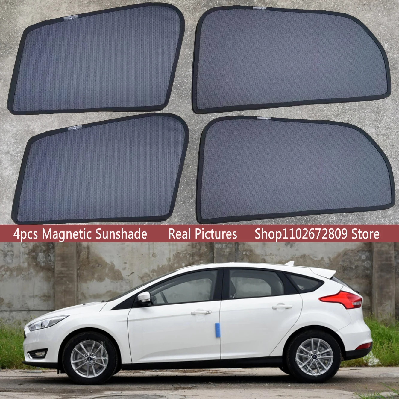 

Magnetic Car Sunshade Shield Front Windshield Frame Curtain Sun Shades For Ford FOCUS MK3 Hatchback Sedan 2011 -2019 Accessories