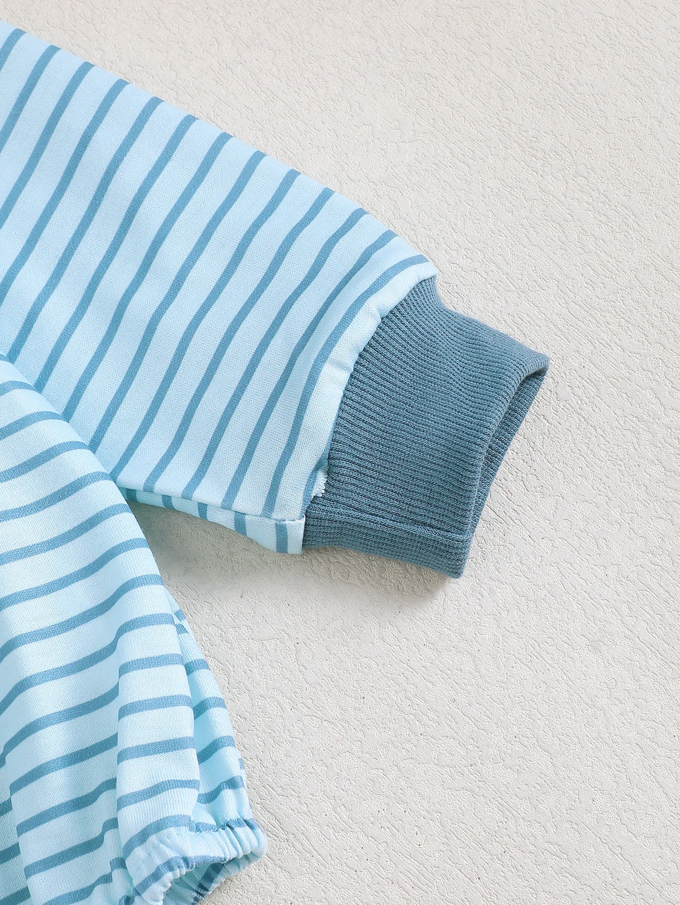 Baby Boy Striped Long Sleeve round Neck Romper Triangle Design Infant Clothing Easy-On Onesie for Newborns - view 5
