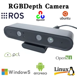 Astra RGBD Camera Profundidade Sensor Module, 3D Scanner Robot Vision, Rastreamento de corpo humano, Medição tridimensional, Distância 0.6-8m