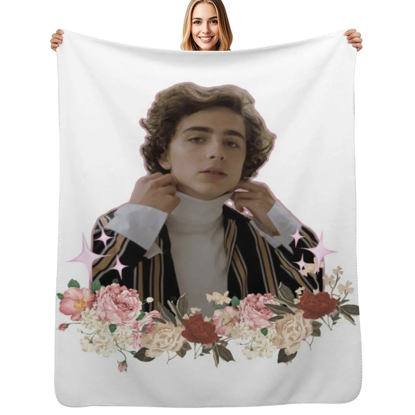

Timothe Chalamet Aesthetic Throw Blanket Thin Soft Blanket for Summer Night Sleeping