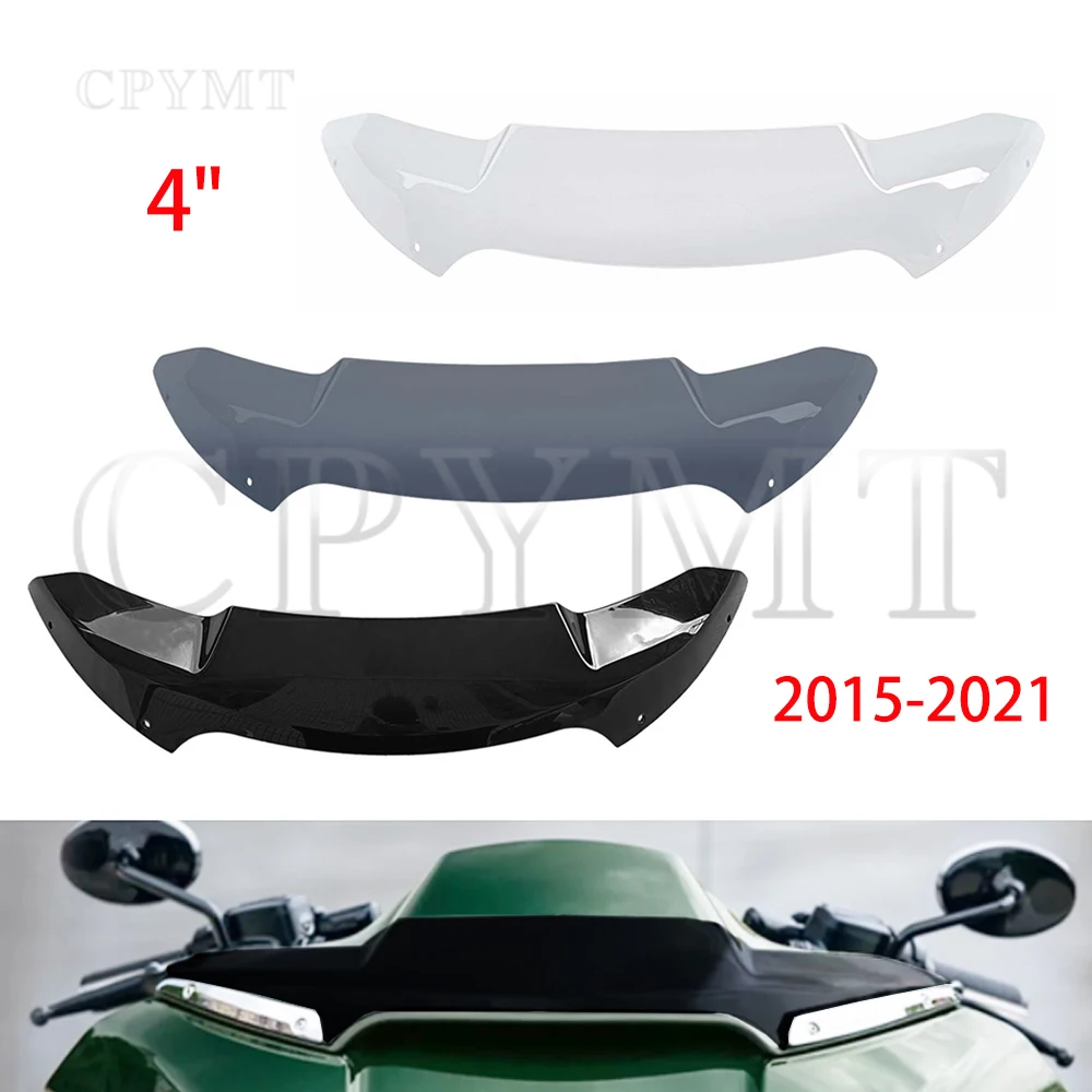 

fit For Harley Touring Road Glide 2015-up FLTRX CVO FLTRXSE Special FLTRXS Ultra FLTRU 4"Windshield Upper Fairing Windscreen