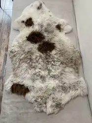 Unique Natural color sheepskin wool leather, cushion fur sofa chair sheepskin carpet Genuine Leather, updated timly