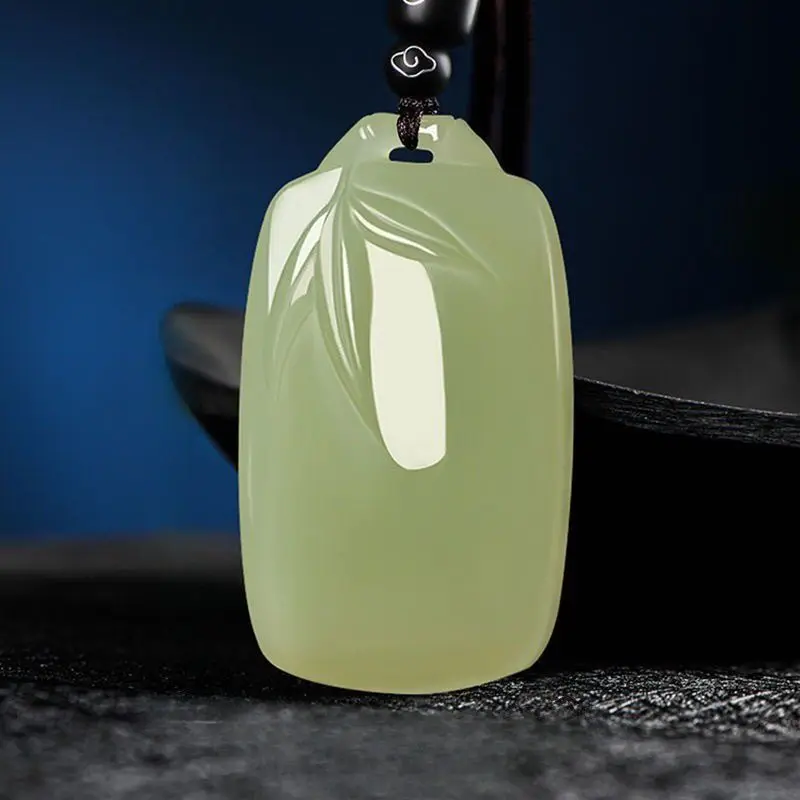 

Natural Sapphire Jade Pendant, Men's and Women's Pendant, Couple's Necklace, Fashionable and Simple Versatile Jewelry