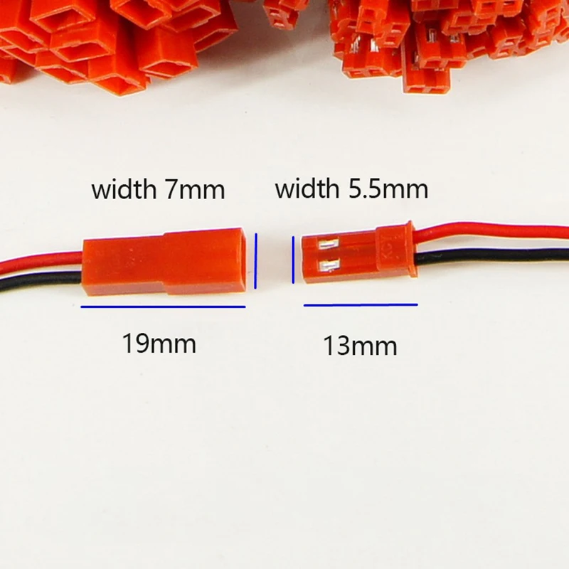 10Sets Micro Mini Jst Connector Mannelijke Vrouwelijke Stekker Kabels Aansluiting 100Mm 26awg 2 Pin Voor Rc Lipo Batterij Auto Boot Drone Airpla