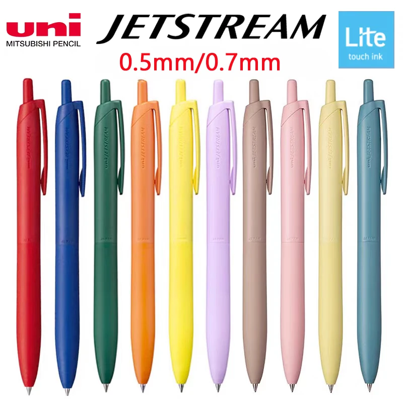 New Uni Jetstream Ballpoint Pens,Multi-Colors Lite Touch Ink Smooth Writing,Light as a Feather,Eco-Friendly 0.5/0.7mm Sign stylo