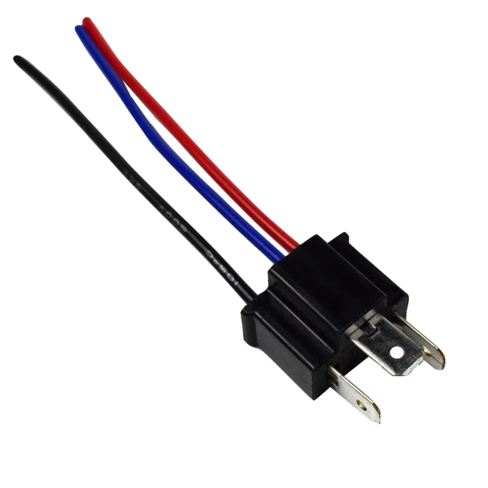 موصل محول قابس أمامي ذكر ، تسخير سلك الأسلاك ، موصل مصباح أمامي ، رأس الأم ، مقبس لمبة H4 ، زوج واحد #5