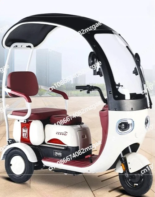 

Электрический трехколесный велосипед с навесом, бытовой небольшой женский аккумуляторный автомобиль, транспортный караван для пожилых людей и пожилых людей