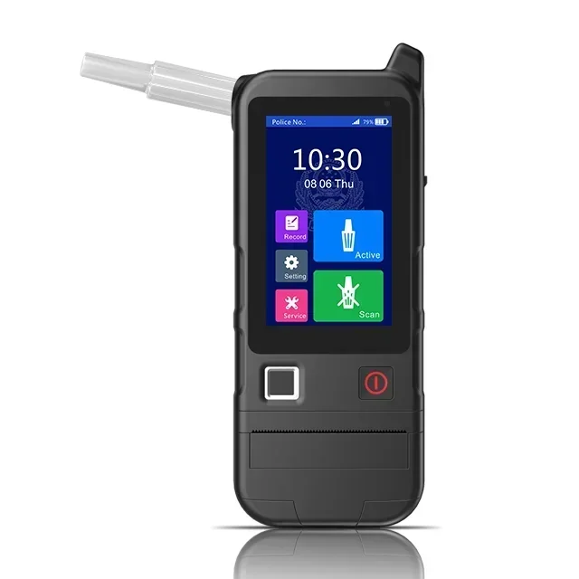 2025OEM ODM Driver Safety Blowing Alcohol Detector Professional Car Digital Alcohol Tester Built-in Printer with Infrared Camera
