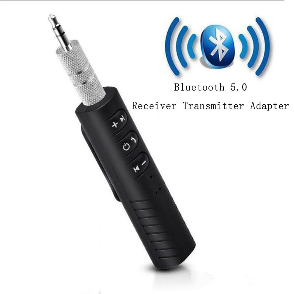 Wireless Bluetooth 5.0 Receiver Transmitter Adapter 3.5mm Jack For Car Music Audio Aux Headphone Reciever Handsfree