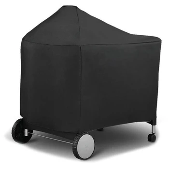 위버 7152 숯 그릴용 방수 바베큐 그릴 보호 커버, 야외 캠핑 바베큐 액세서리, 124x65x101cm