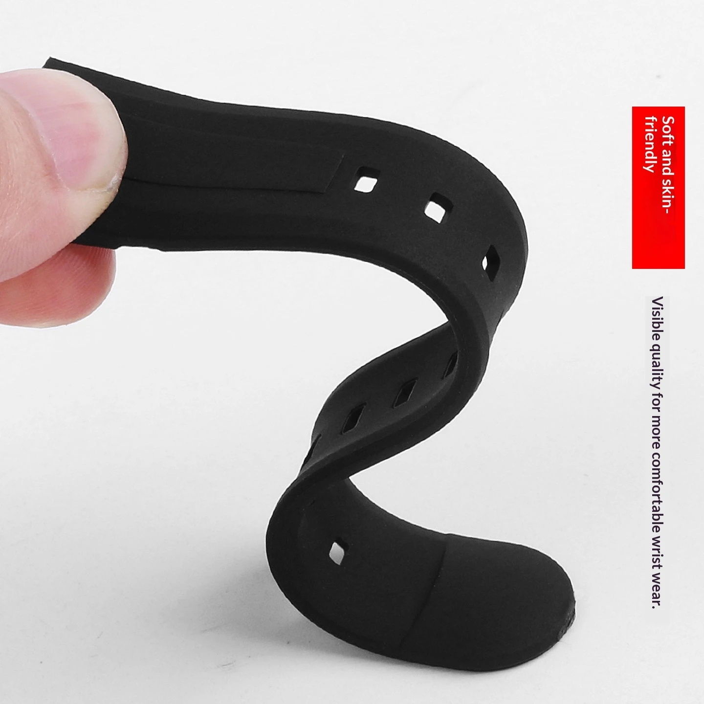 For Casio EDIFICE Series EAW-EF-305 Silicone Watch Strap EF305 Black Sports Waterproof Watch Band Men's Wristband Soft Belt view 5