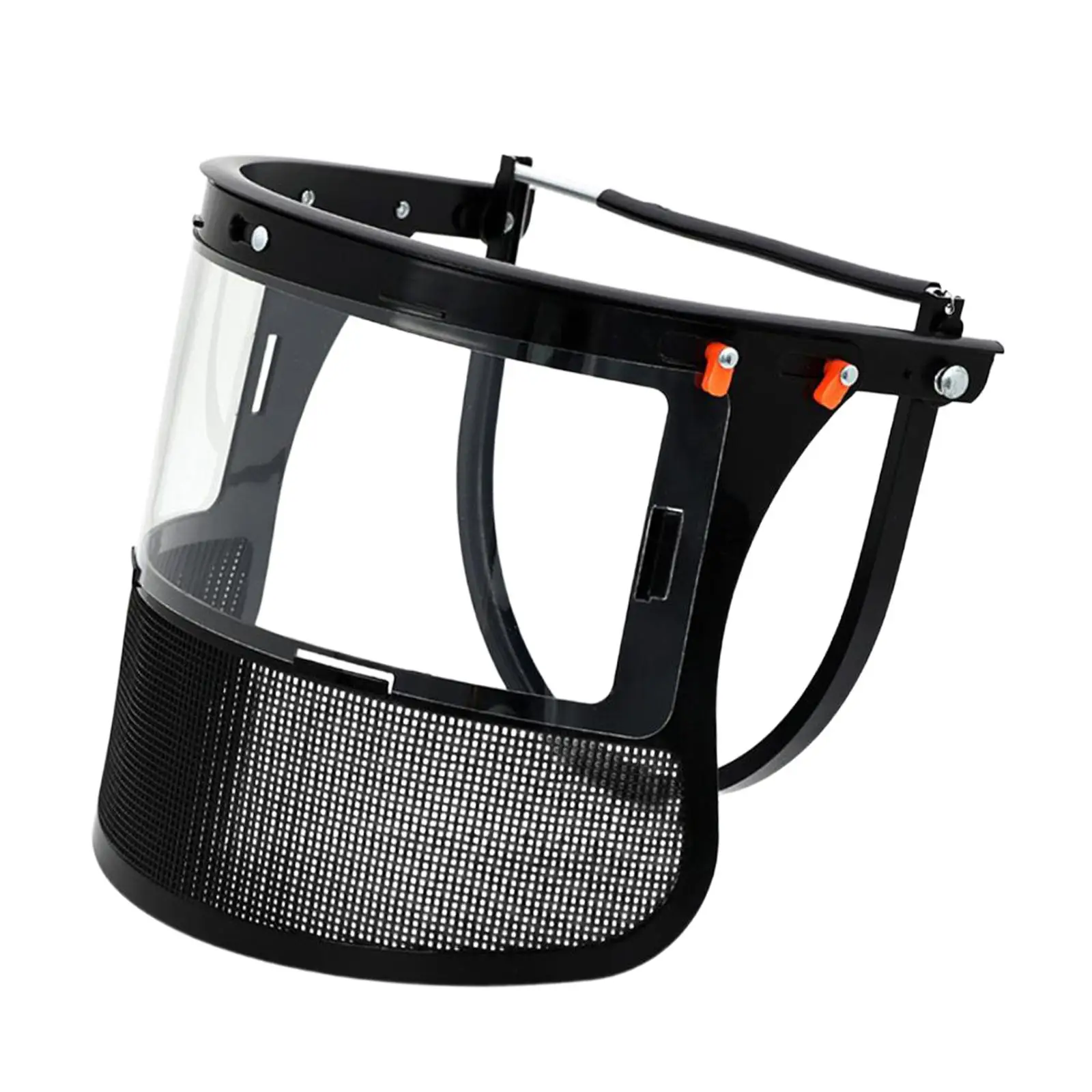 Face Shield for Hard Hat Metal Mesh Visor with Flip Up Adapter for Forestry Chainsaw Work Safety Helmet Dustproof Mask