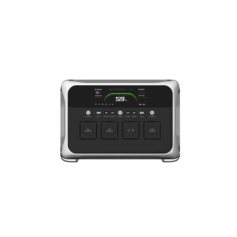 تخصيص متعددة الوظائف سعة كبيرة في الهواء الطلق Lifepo4 بطارية 220 فولت مولد 1800 واط شاحن بالطاقة الشمسية محطة طاقة التخييم #1