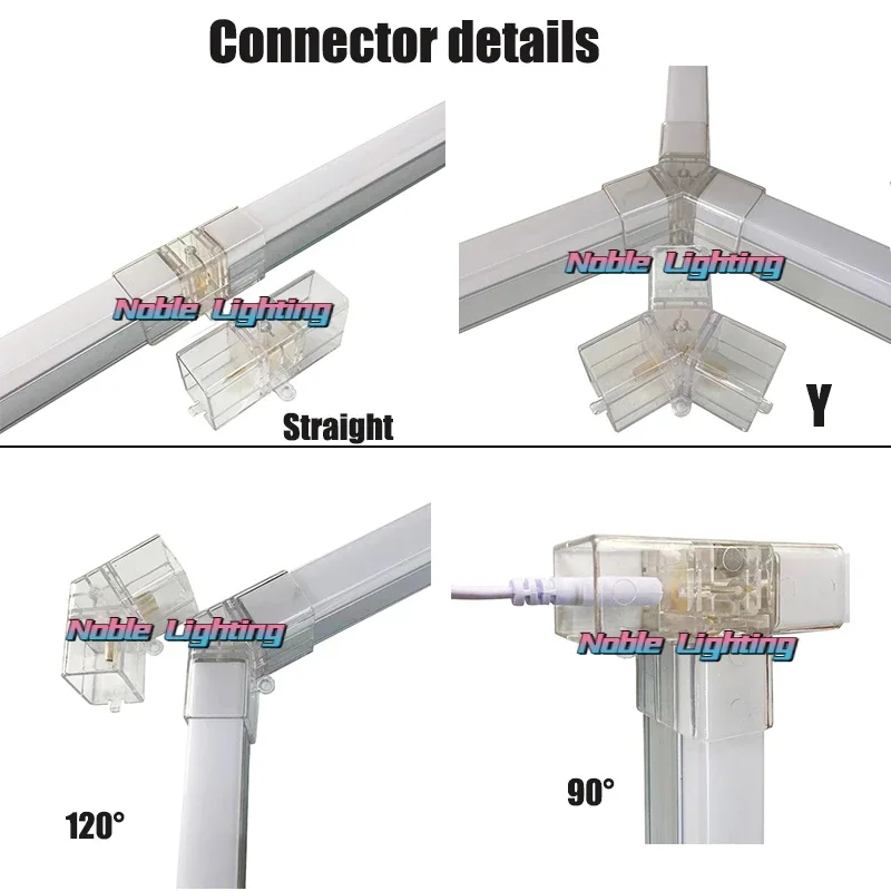 맞춤형 LED 육각 차고 조명, 램프 조명 튜브, AC85-265V 천장 조명, 차고 공장 시장 알루미늄