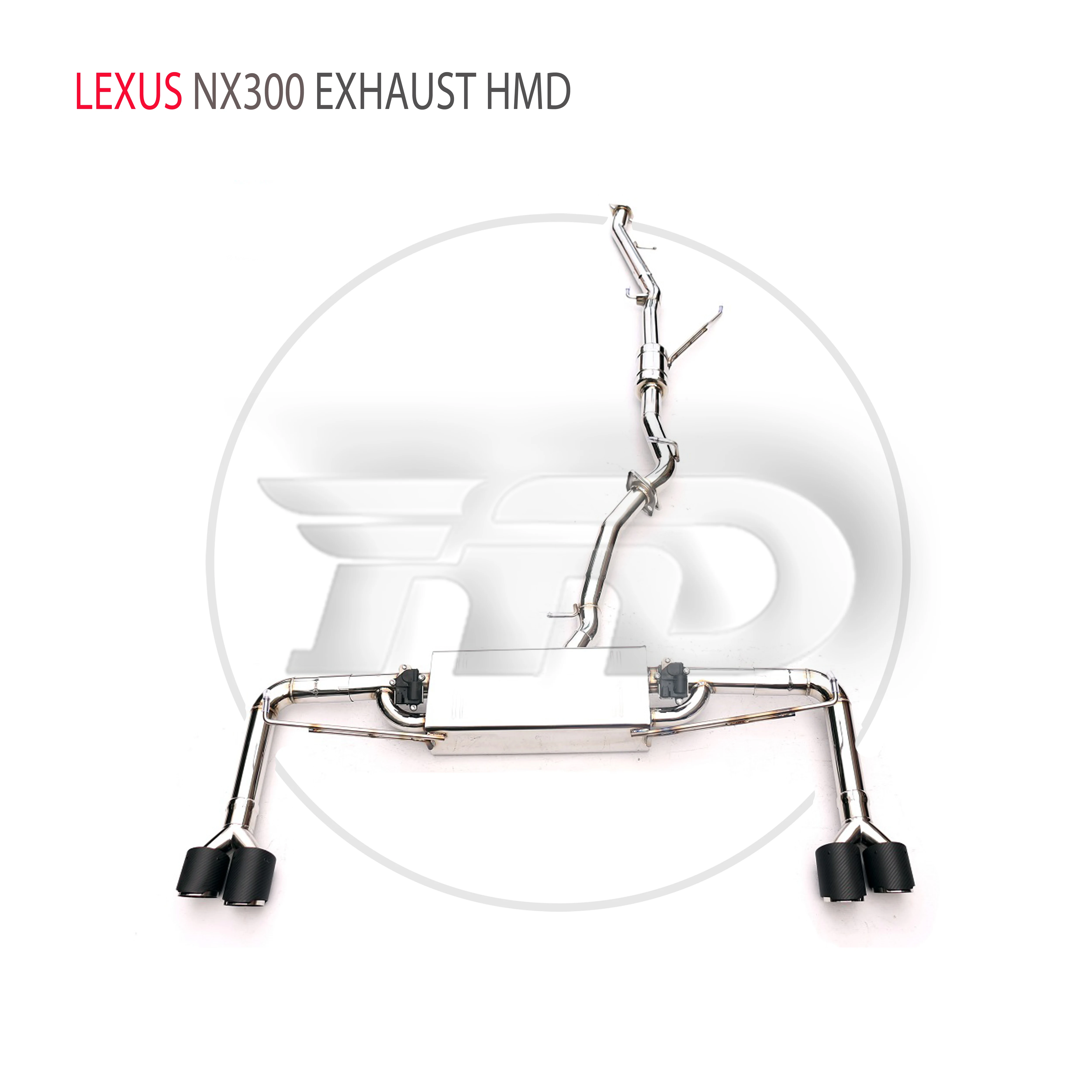 

HMD Stainless Steel Exhaust System Performance Catback is Suitable for Lexus NX300 Car Valve Muffler