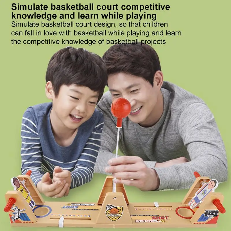 บาสเกตบอล Battle ของเล่นการแข่งขันเด็ก Swing เกมบาสเกตบอลการศึกษา Tabletop Family Supply เดสก์ท็อปของเล่น