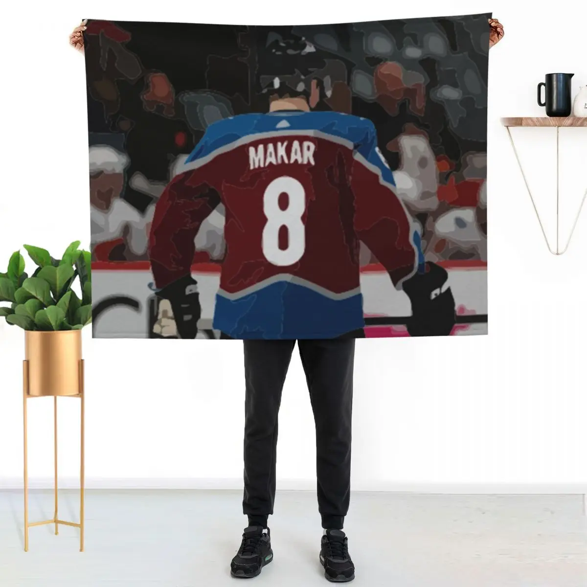 

Cale Makar Paining Throw Blanket Air Conditioner Soft Blanket for Office Home