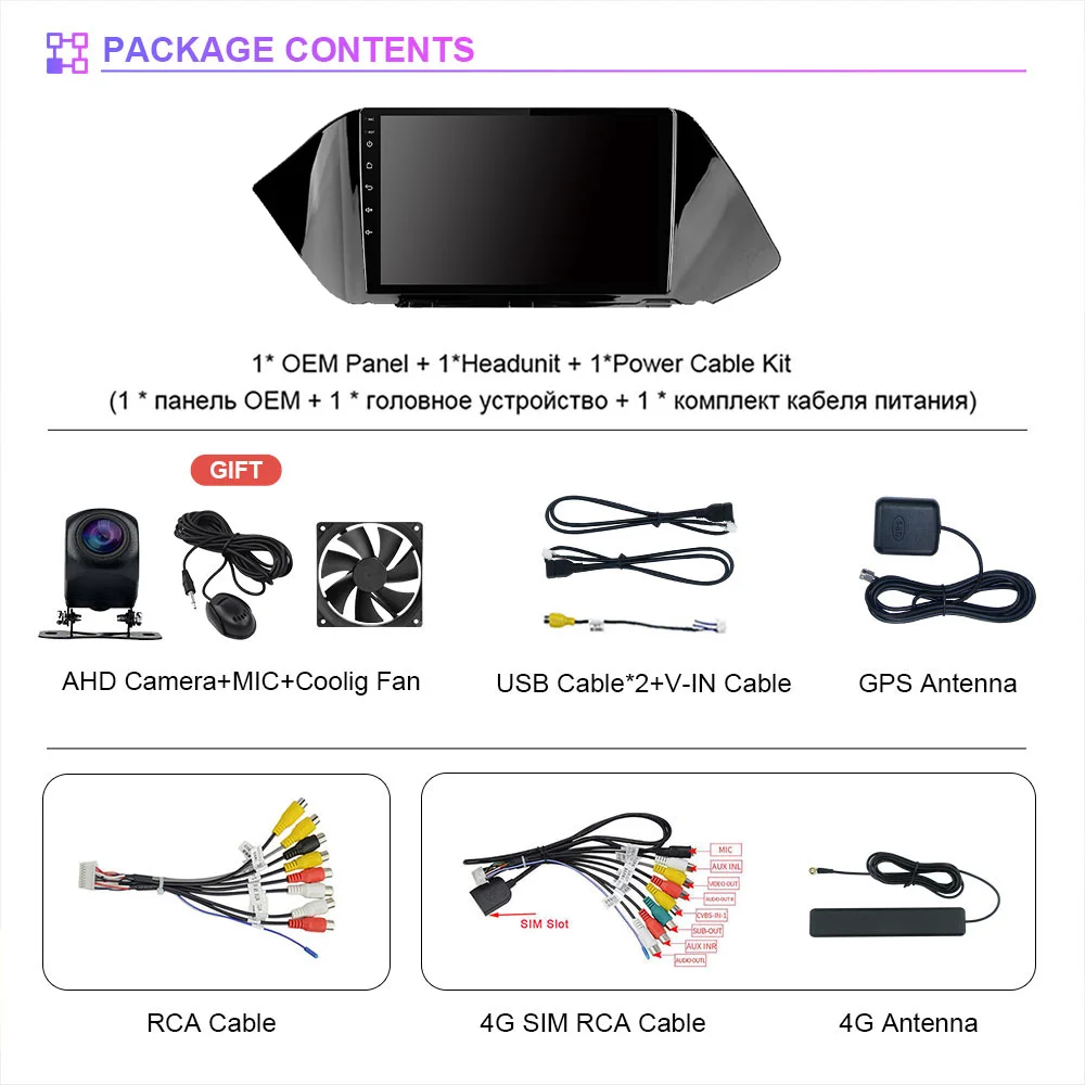 Android 16 Carplay Auto WIFI+4G Car Radio Multimedia Player For Hyundai Sonata DN8 2019 2020 Autoradio Stereo 24-Hour Shipping
