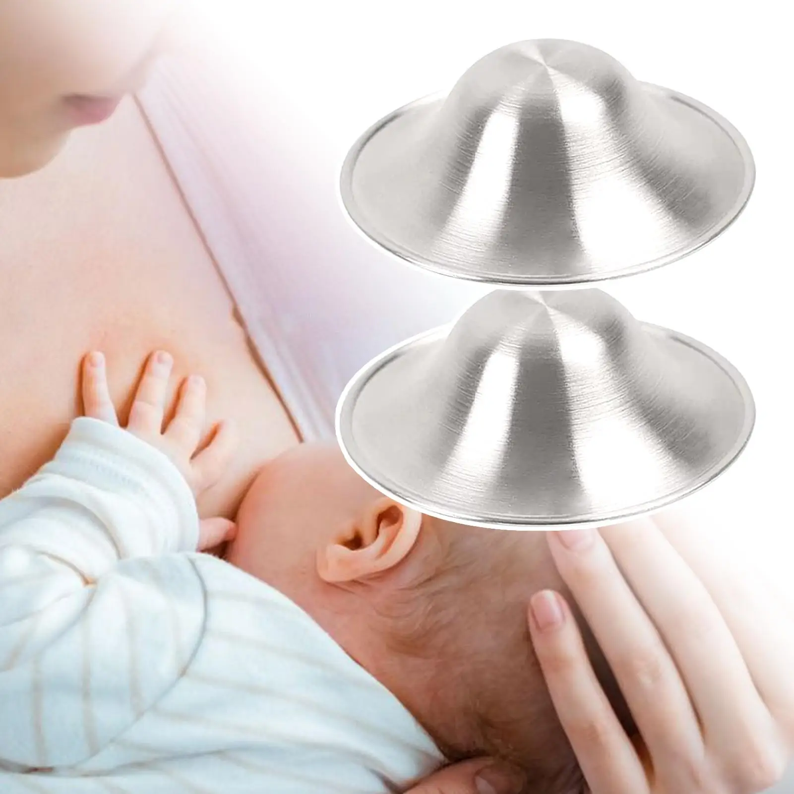 الحلمة درع الثدي للتمريض أغطية الحلمة المعدنية للرضاعة الطبيعية لينة مريحة البرازيلي درع يغطي للتغذية رعاية أمي