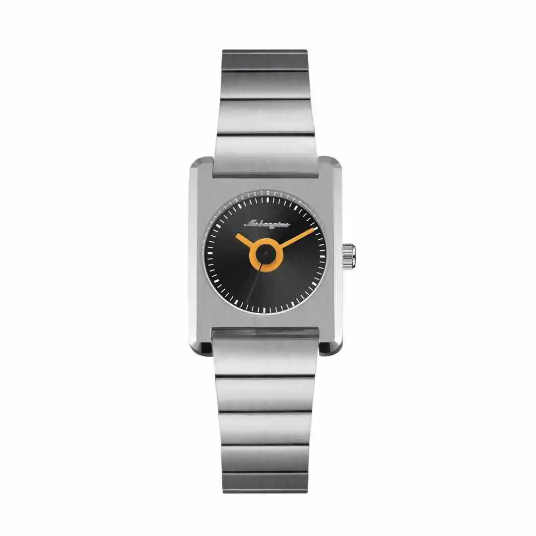 Minimalist Unisex Vintage Steel Band Quartz Watch for Women with Square Advanced Ins Style Design Wristwatch