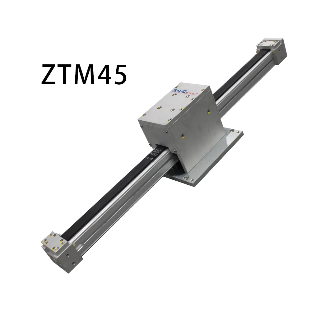 ZTM45 SAHO Brand Aluminum Rack Pinion High Load 0.05mm Precision Linear Module Motor Dustproof Structure Truss Manipulator 20kg