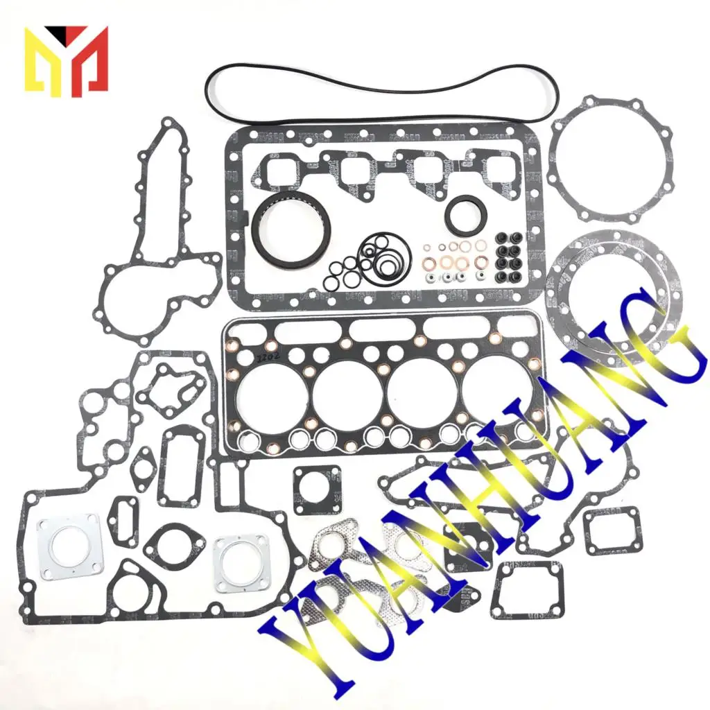 V2202 Overhual Gasket Kit Cylinder Head Gasket Skid Loader for Kubota Excavator Tractor Diesel Engine Repair Parts