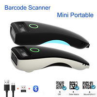 2D Barcode Scanner Bluetooth 2.4G Wireless 1D 2D QR Code Mini Handheld Portable Pocket Reader IOS Android PC for Mobile Payment