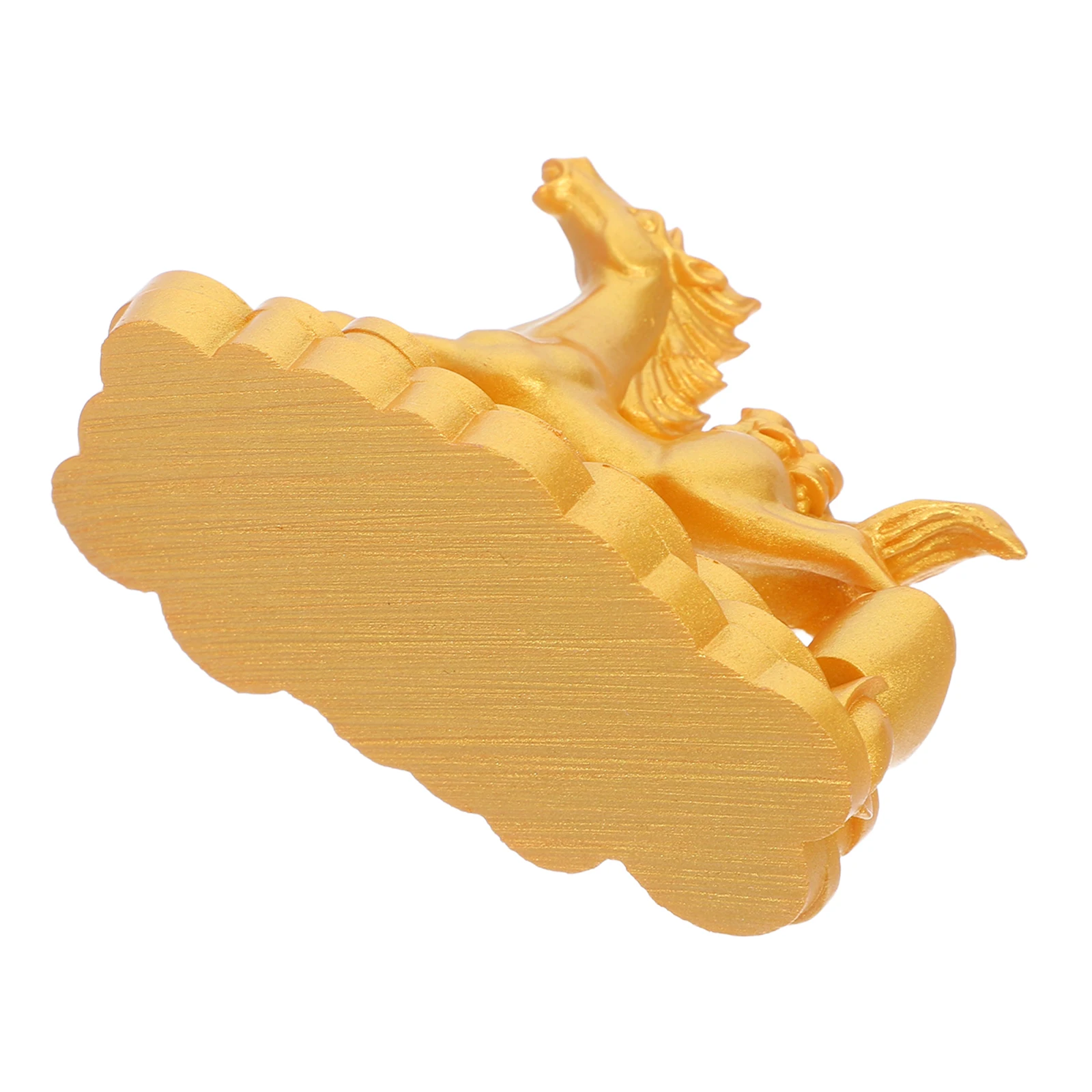 

Horse Statue Figurine Resin Decorative Animal Home Office Cabinet Desk Golden Small Elegant Design Longlasting
