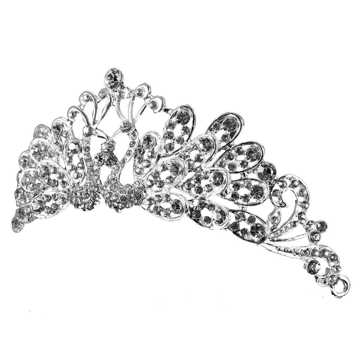 

Rhinestone Crown Queen Peacock Bridal Pageant Wedding Tiaras Crowns Tiaras Queen Tiara Crown Women Wedding Party