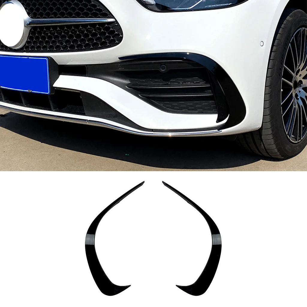 

For Mercedes-Benz C-Class W206 C200 C260 C300 AMG 2022+ Front Bumper Spoiler Fog Lamp Cover Air Knife Splitter Body Kit