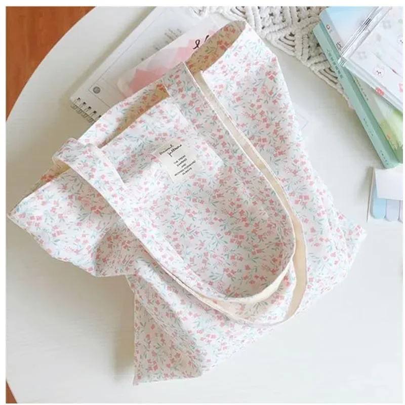 i-STB8 Cotton Canvas Tote Bag Reusable Soft Grocery