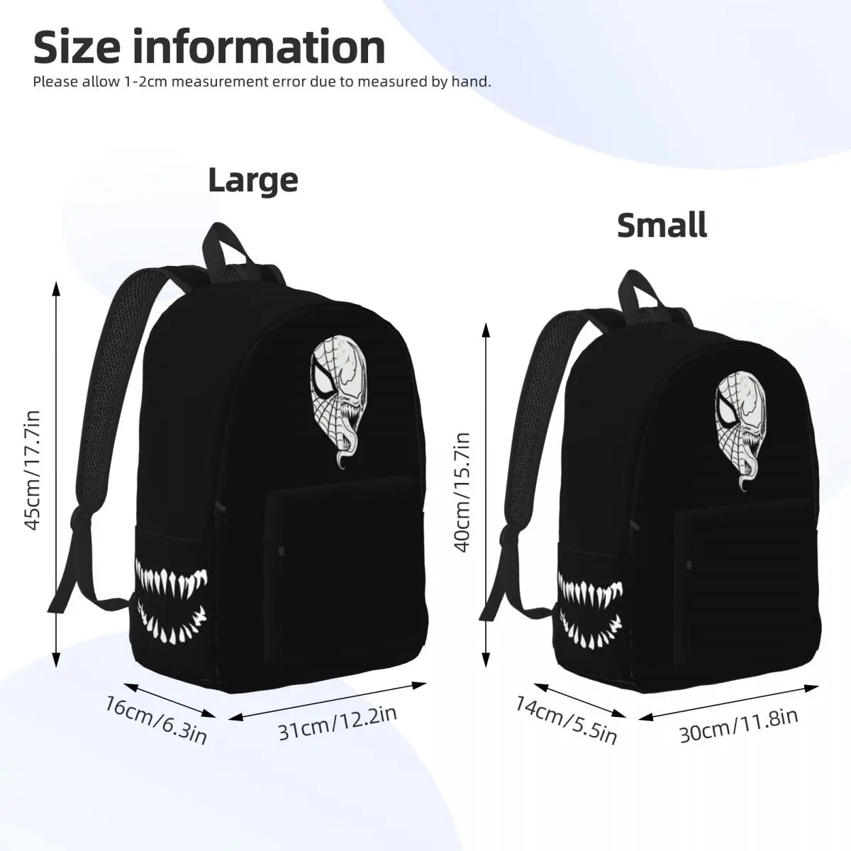 Birthday Spider&Venom Large Capacity Backpack Marvel Venom Film Super Quality Office Workers Children\'s Bags For Work