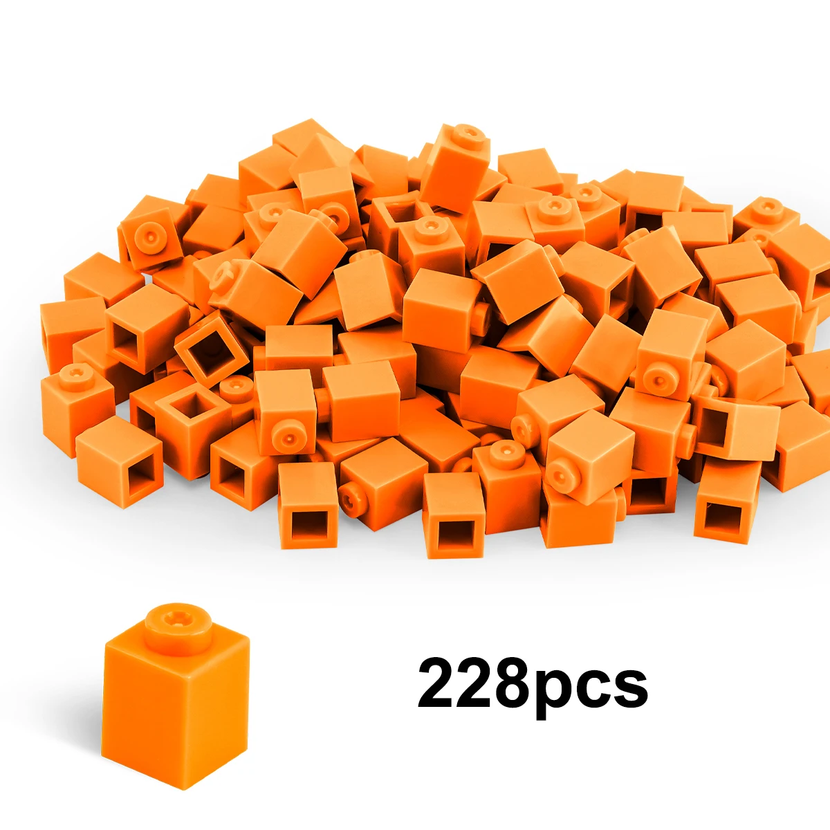 Blocs de construction en brique haute 100g1x1, figurines épaisses, points éducatifs, taille créative, compatibles avec les jouets en plastique pour enfants
