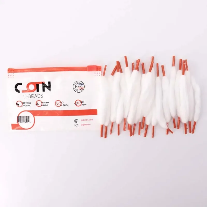 20 قطعة سلك لفائف مسبقة الصنع المواضيع العضوية Vape القطن شرائط رباط الحذاء DIY بها بنفسك RDA RTA RBA البخاخة خزان السجائر الإلكترونية