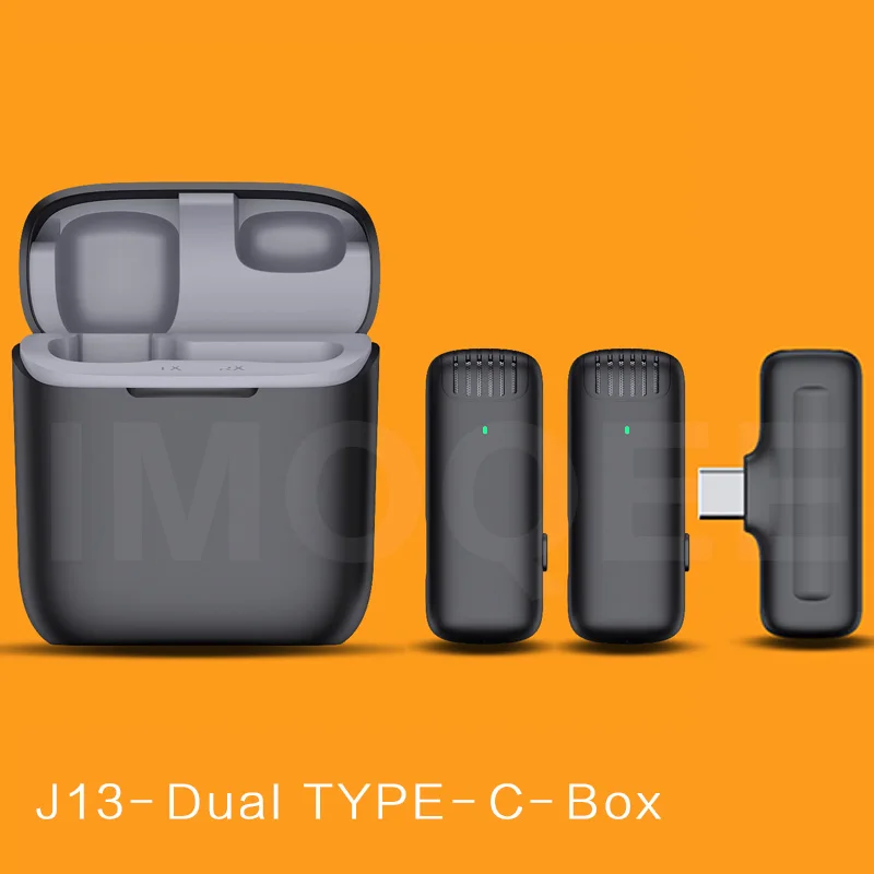 ميكروفون لاسلكي من CERASTES ميكروفون احترافي للهاتف Tiktok Studio Vlog Youtube Gamer Sound 2.4G