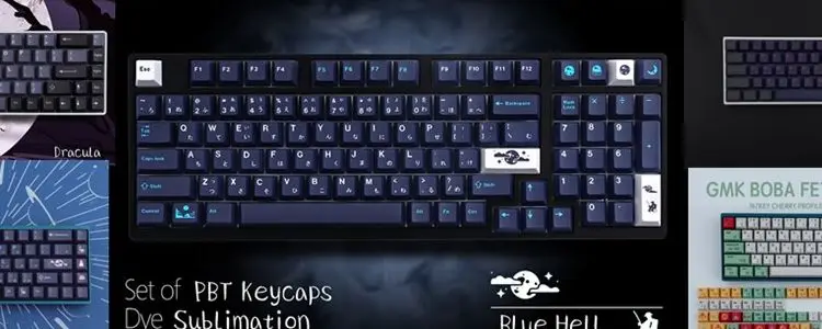 GMK Windbreaker Keycaps 129 Keys PBT Keycaps Cherry Profile DYE