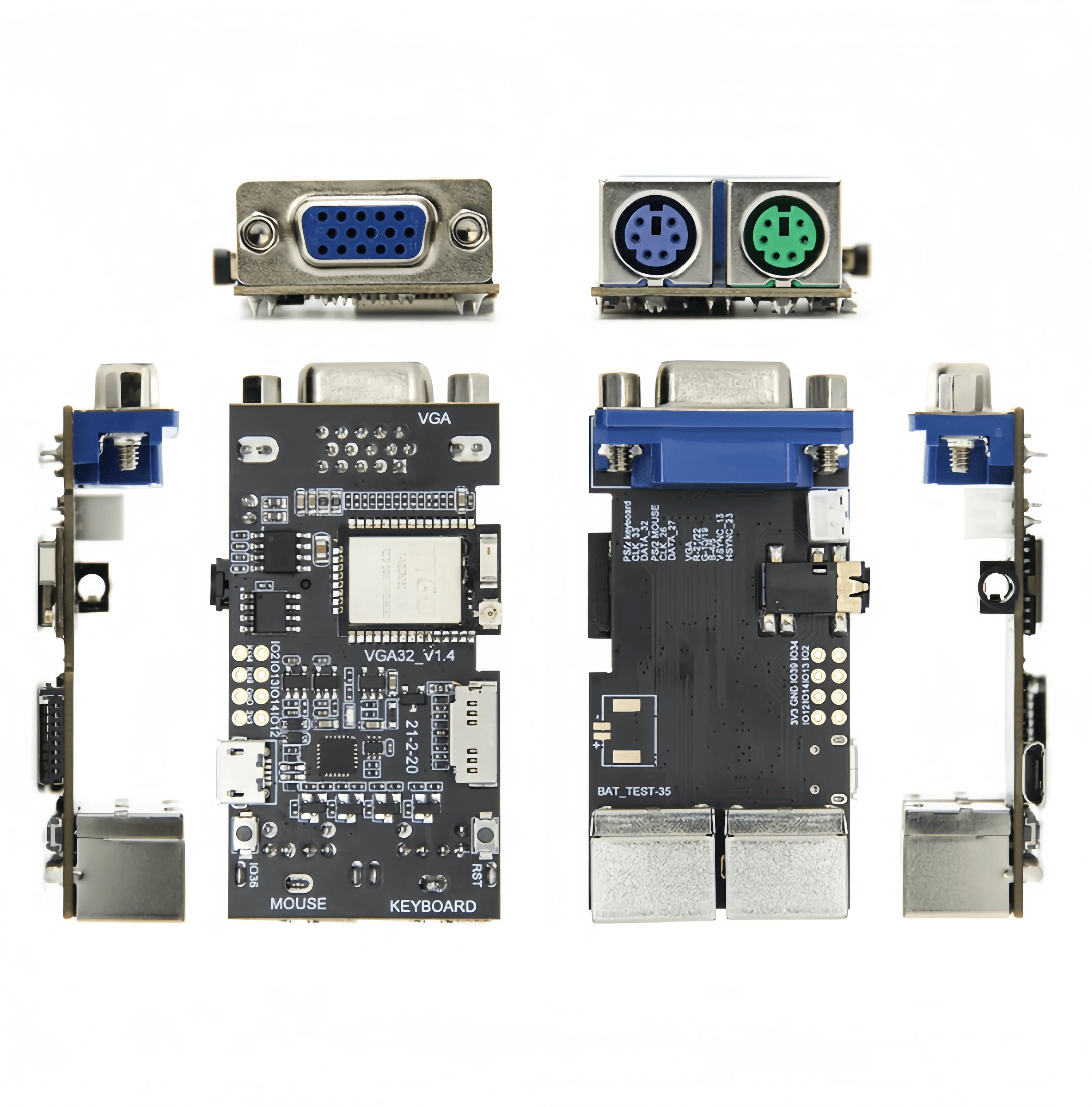 TTGO VGA V1.4 Controller: PS/2 Mouse & Keyboard Controller, Graphics Library, Game Engine / VT Terminal